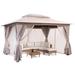 Lausaint Home Steel Patio Gazebo Metal/Soft-top | 106.3 H x 118 W x 157 D in | Wayfair GFS006-N01-0