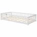 Winston Porter Stellan 17.5" Platform Bed Metal in White | 17.5 H x 41.8 W x 79.5 D in | Wayfair 06D8CEBDCCFA4560A12405290F26DEAD