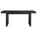 Latitude Run® Britta Rectangular Dining Table w/ 18" Removable Extension Leaf Black Wood in Black/Brown | 30.25 H in | Wayfair