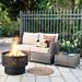 Winston Porter Altura 2 - Person Outdoor Seating Group w/ Cushions, Rattan in Gray | Wayfair 4439A51B3ECA40C8A1D482A06EA43C8E