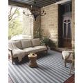 Gray 90 x 60 x 0.25 in Indoor/Outdoor Area Rug - Indoor/Outdoor Charlie Dove/Charcoal Area Rug Polyester Magnolia Home by Joanna Gaines x Loloi | Wayfair