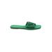 Liliana Sandals: Green Solid Shoes - Women's Size 8 - Open Toe