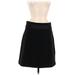 T Tahari Casual A-Line Skirt Knee Length: Black Print Bottoms - Women's Size 8