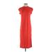 FP BEACH Casual Dress - Midi: Red Solid Dresses - Women's Size X-Small