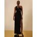 Women's Kai One Shoulder Cutout Gown in Black / 4 | BCBGMAXAZRIA