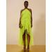 Women's Jayden Tiered Tulle Halter Gown in Evening Primrose / 0 | BCBGMAXAZRIA