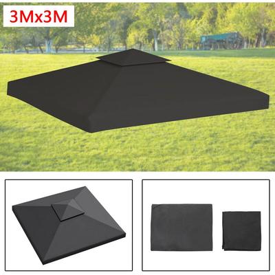 Vingo Ersatzdach für Faltpavillon Pavillondach Dachplane Ersatzplane Soft 3x3M Anthrazit Image