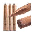 Pali tutori di legno da 150 cm, diametro 5 cm (Pack 20), palo di legno rotondo con punta,