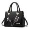 Damen Handtasche Schultertasche Crossbody-Tasche Handtasche PU-Leder Büro Täglich Büro Karriere Stickerei Einfarbig Blumendruck Schwarz Weiß Rote