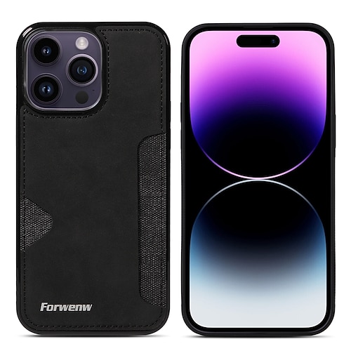 Handy Hülle Handyhüllen Für iPhone 17 Pro Max 17 Air 16 15 14 Pro Max Plus 13 12 11 Pro Max Mini Rückseite Ultradünn Kartenfach Stoßfest Retro TPU PU-Leder Image