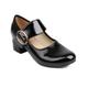 Damen Sandalen Mary Jane Arbeit Täglich Blockabsatz Runde Zehe Elegant Vintage Lackleder Schnalle Schwarz Braun Grün