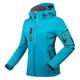 Damen Softshelljacke für Wanderer Wasserdichte Wanderjacke Regenjacke Vlies Softshell Winter Draussen warm Wasserdicht Atmungsaktiv Leichtgewichtig Oberbekleidung Windbreaker Windjacke Regenmantel