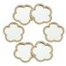 6 Pcs Cell Phone Accessories Mini Room DIY Mobile 6pcs (round Small (gold)) for Streaming Cosmetic Alloy