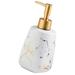 Ceramic Press Bottle Dispenser with Pump Soap Shampoo Bottles Decorative Soaps Travel