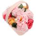 Gift Basket for Women Portable Flower Roses Scented Soap Womens Day Box Miss Pink