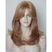 Medium Length Layered Wigs Strawberry blonde wig blow out wigs brachel hair cut Layered wig with bangs Synthetic wig Highlight for white Women