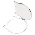 Delicate Mirror Dual- sided Makeup Mirror Compact Folding Metal Mirror