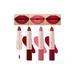 2 In 1 Deep Red Matte Lipstick & Long Lasting Smudge Proof Liquid Lipstick Lip Gloss Stain 3Pcs Set for Women Red Rose Nude Pink Matte Mate Vegan Long Lasting Lipstick 24 Hour Pack Waterproof 3