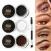 Eyebrow Pomade Brow Pomade Gel High Pigment Eyebrow Cream Gel Filling & Shaping Tinted Brows Eye Brow Makeup Pomade with Eyebrow Brush for Girls and Women