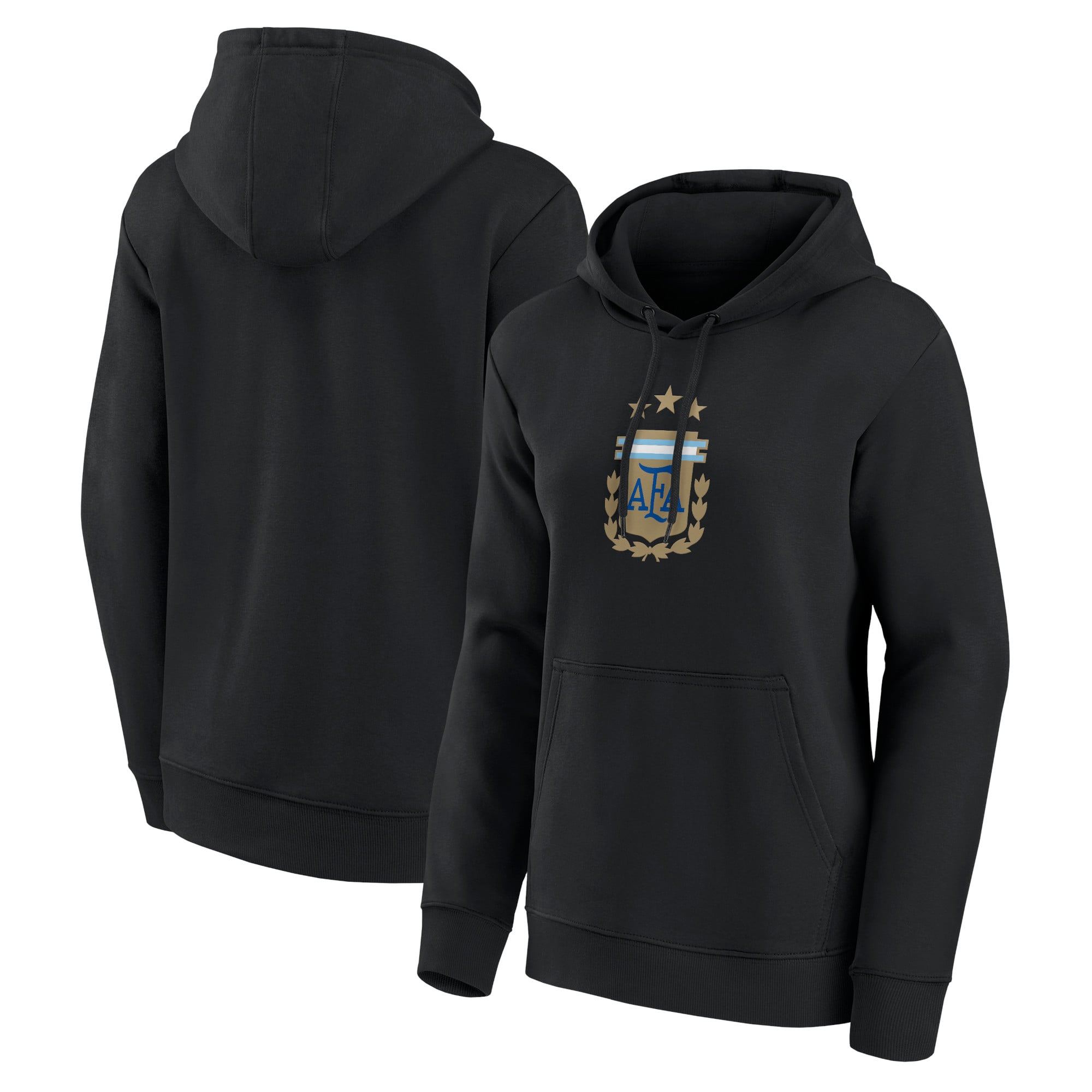 Kapuzenpullover mit argentinischem Primärlogo und Grafik – Schwarz – Damen