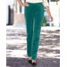 Blair Women's Stretch Wide-Wale Corduroy Pull-On Pants - Green - 12P - Petite