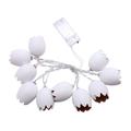 Blasgw Easter Eggs Wire String Lights 2M 10 LED Battery Operated Light Party Home Decor Lamps white