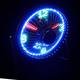 Mini Desktop USB LED Clock Cooling Fan Portable Metal Build in Message Temperature Display Fan for