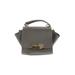 ZAC Zac Posen Leather Satchel: Gray Color Block Bags