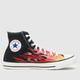 Converse all star hi flames trainers in black multi