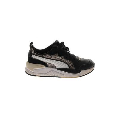 Puma Sneakers: Black Print Shoes - Women's Size 7 1/2 - Round Toe