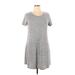 Cupio Casual Dress - A-Line: Gray Marled Dresses - Women's Size X-Large