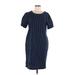 Bridge & Burn Casual Dress - Shift: Blue Dresses - Women's Size Medium