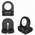 Silicone Holder Stand Charging Bracket Support Charging Dock Station Compatible for Apple Watch Black