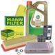 Mann-filter Inspektionspaket A + 5L CASTROL EDGE FST 0W-30 für Renault