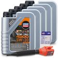 Liqui Moly 5x 1 L Top Tec 4200 5W-30+ Ölw.-Anhänger+ Trichter