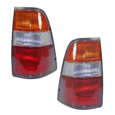 Bestprice 2x Heckleuchte gelb/rot, mit Lampenträger [Hersteller-Nr. 10427753] für Opel Image