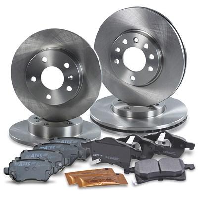 Bestprice Bremsscheiben + Bremsbeläge Vorne + Hinten [Hersteller-Nr. 10603528] für Opel Image