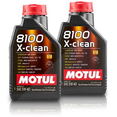 Motul 2x 1 L 8100 X-clean 5W-40 [Hersteller-Nr. 109227] Image