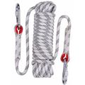 Corde d'Escalade Statique 30m Blanc Corde de Parachute de Sauvetage Corde de Rappel avec