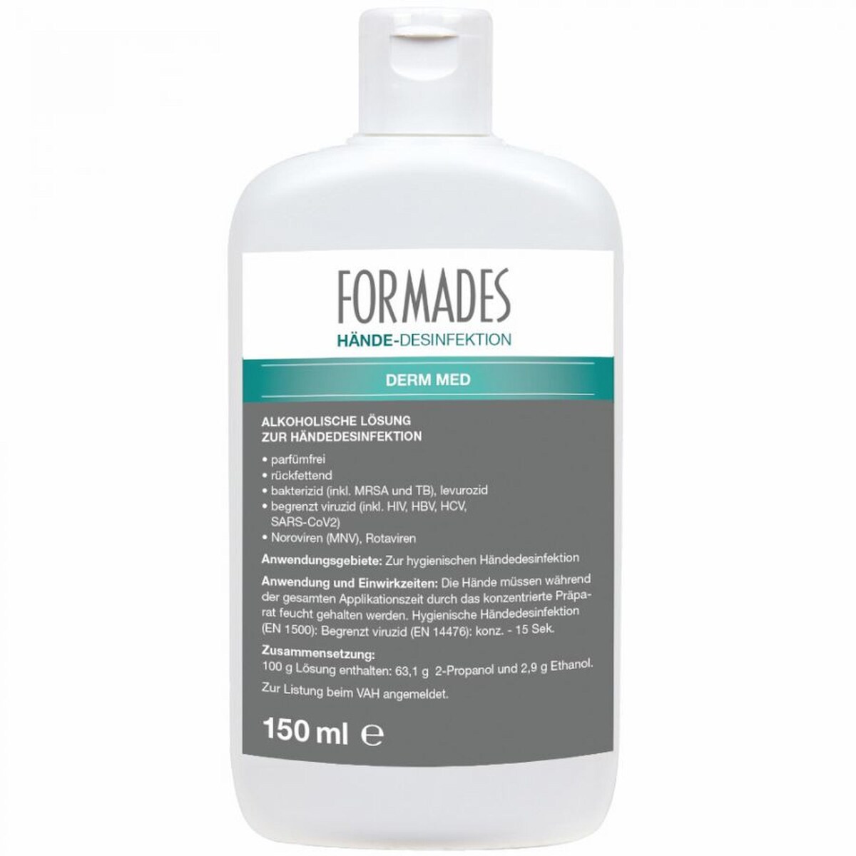 FORMADES Händedesinfektion Derm Med - 10 x 500 ml - Handdesinfektion Image