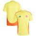 Men's adidas Yellow Colombia National Team 2024 Home Authentic Jersey