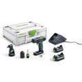 Perceuse-visseuse 10,8 V TXS + 2 batteries 2,6 Ah + chargeur + coffret SYSTAINER - FESTOOL - 576102