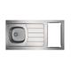 Evier kitchenette ISEO 1 cuve inox L1200 mm MODERNA CPBD120A30