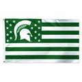 WinCraft Michigan State Spartans 3' x 5' Single-Sided Deluxe Patriotic Stars & Stripes Flag