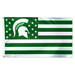 WinCraft Michigan State Spartans 3' x 5' Single-Sided Deluxe Patriotic Stars & Stripes Flag