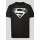 Kurzarmshirt F4NT4STIC "Kinder Superman Spot Logo with Kids Basic Tee" Gr. 158/164, schwarz (black) Jungen Shirts T-Shirts