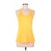 Nike Active Tank Top: Yellow Solid Activewear - Women's Size Medium