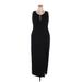 Caramela Casual Dress - Sheath Scoop Neck Sleeveless: Black Solid Dresses - Women's Size 20