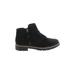 Esprit Ankle Boots: Black Solid Shoes - Women's Size 8 1/2 - Round Toe