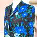 J. Crew Tops | New! J. Crew Sz Xs X-Small Long Sleeve Bow Top Blue Floral Blouse Nwt | Color: Black/Blue | Size: Xs